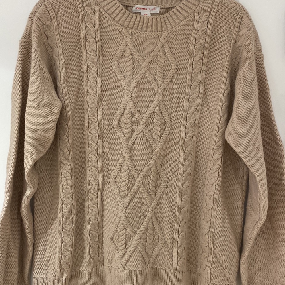 Joe Fresh x Jillian Harris Pink Cable Knit Sweater - Picture 3 of 10